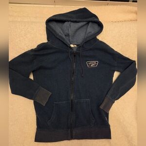 Vans Blue Hoodie Sweatshirt - Mens XS